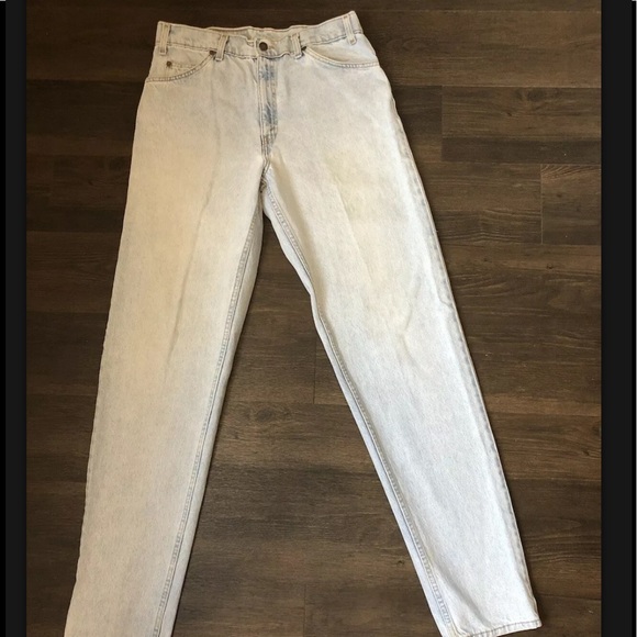 Vintage Jeans 550 Orange Tab Levis Relaxed Fit Tapered Leg 34x36 - Picture 2 of 7